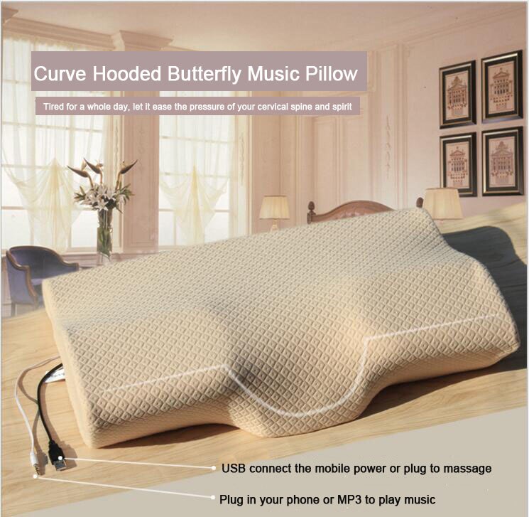Intelligent Promote Sleep Memory Foam Pillow with Polyester / Cotton cover - Image 3