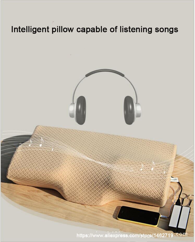 Intelligent Promote Sleep Memory Foam Pillow with Polyester / Cotton cover - Image 4